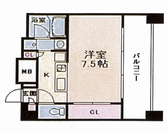 レジュールアッシュ梅田WESTの物件間取画像